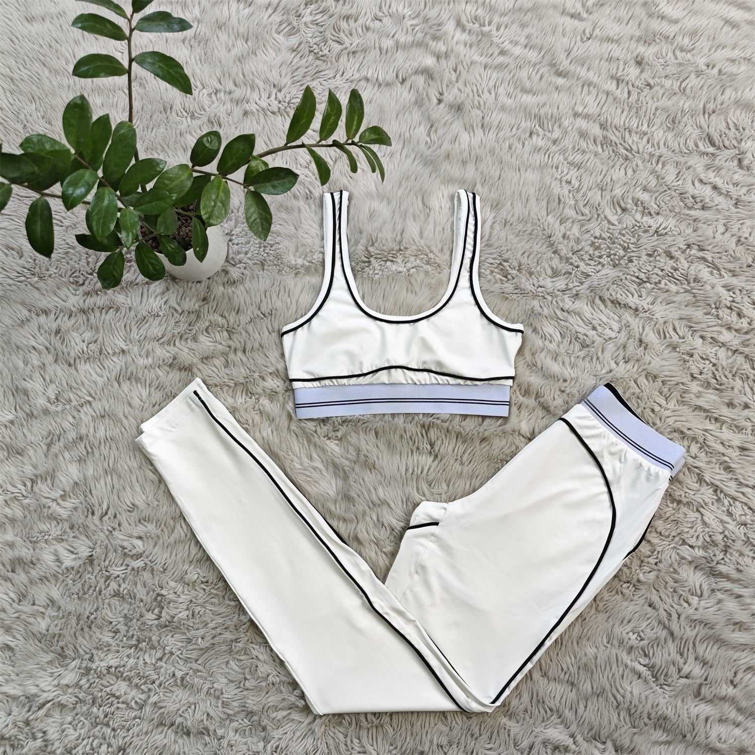 Yoga Clothing Chest Bundle Splicing Color Set