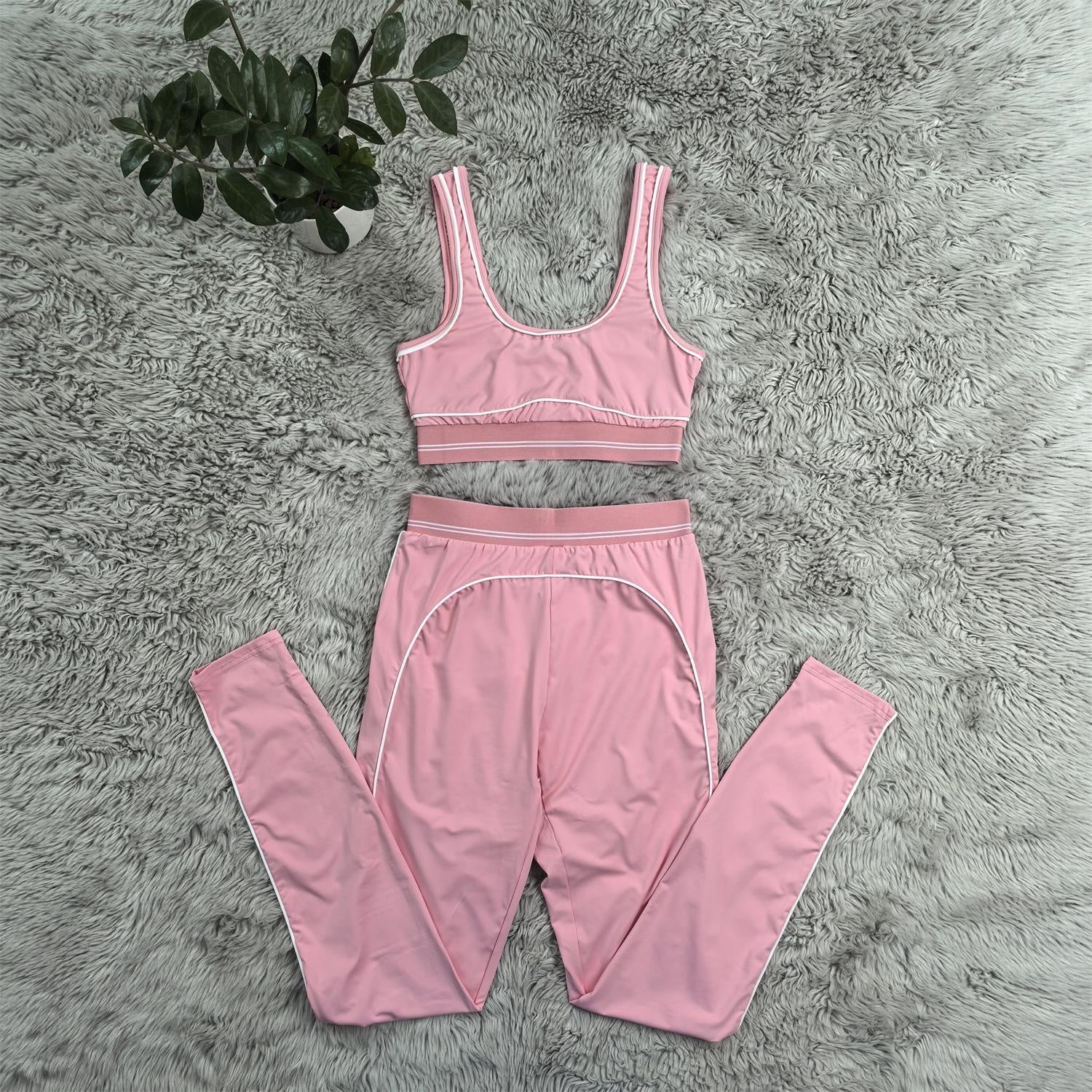Yoga Clothing Chest Bundle Splicing Color Set