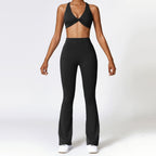 ZenFlow™ Twist-Front Strappy Yoga Set