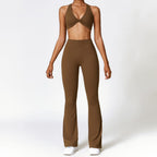 ZenFlow™ Twist-Front Strappy Yoga Set