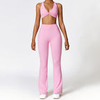 ZenFlow™ Twist-Front Strappy Yoga Set
