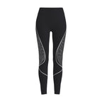 Color Blocked Mesh High Waisted and Hip Lifting Yoga Pants